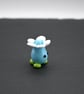 blue glass flower head figure - Image 3