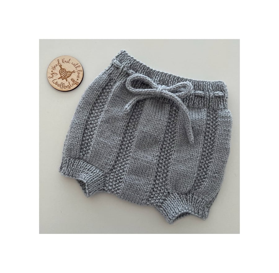 Made To Order Handknitted Spring Duo Baby Shorts 7 sizes. Any colour.