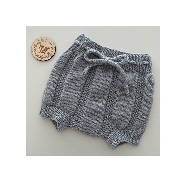 Made To Order Handknitted Spring Duo Baby Shorts 7 sizes. Any colour.
