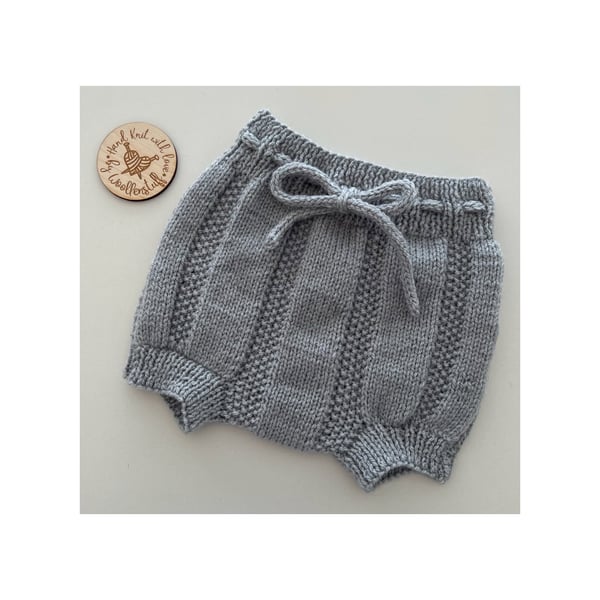 Made To Order Handknitted Spring Duo Baby Shorts 7 sizes. Any colour.