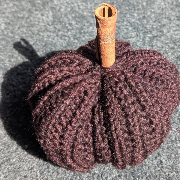 Crochet Pumpkin- Brown