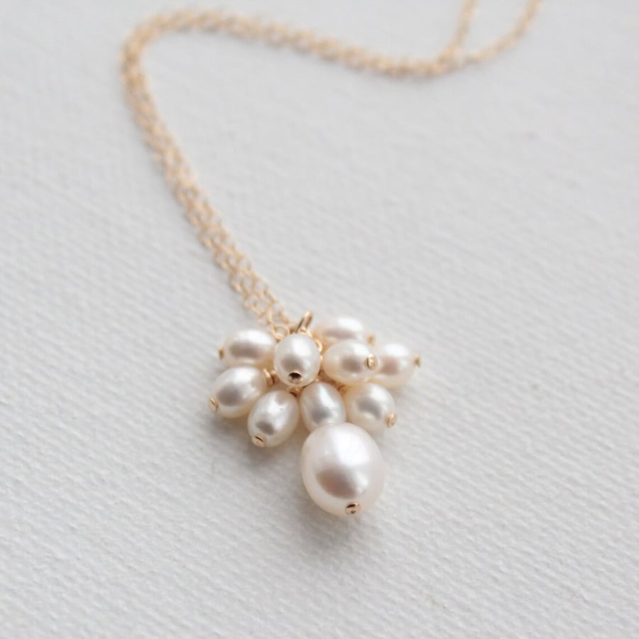 Freshwater pearl bridal necklace