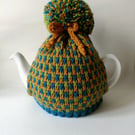 Tea cosy Tea cosies - Autumn tweed with pompom 