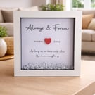 Personalised Always And Forever box frame 