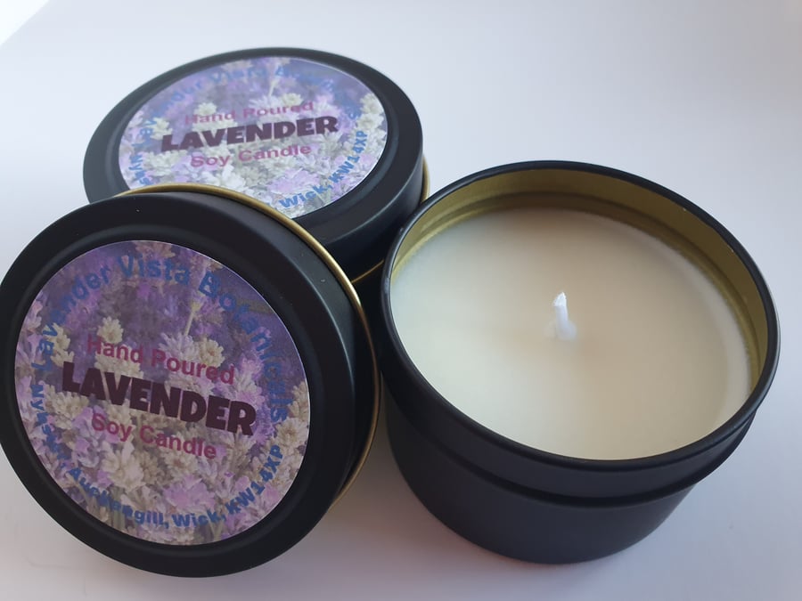 Lavender Natural Soy Candle 