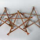 Medium Willow Star Handwoven Made in Scotland Eco Willow Home Decoration