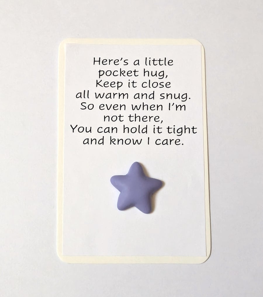 Pocket hugs - plain star