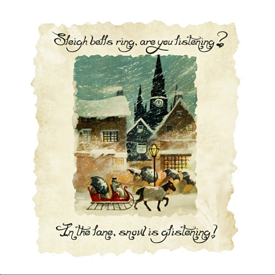 Christmas Card Vintage Style