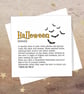 Halloween Definition Card - personalised, blank inside - Image 2