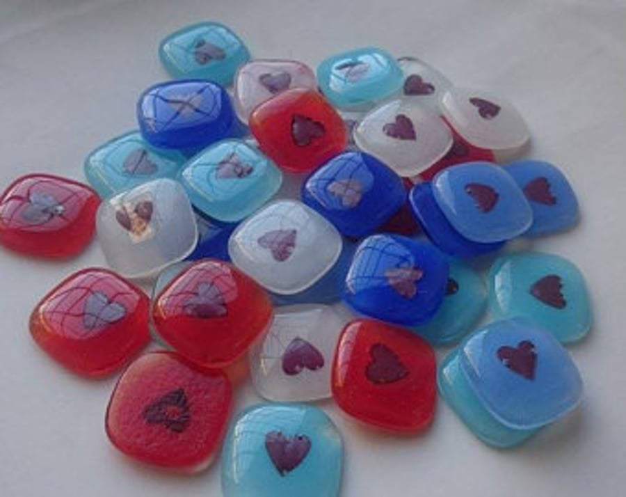 Love Tokens, Love Heart Pebbles, Valentines Gift, Wedding Favours