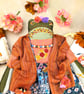 Frida, A OOAK Tiny Grumpy Frog Doll - Image 6