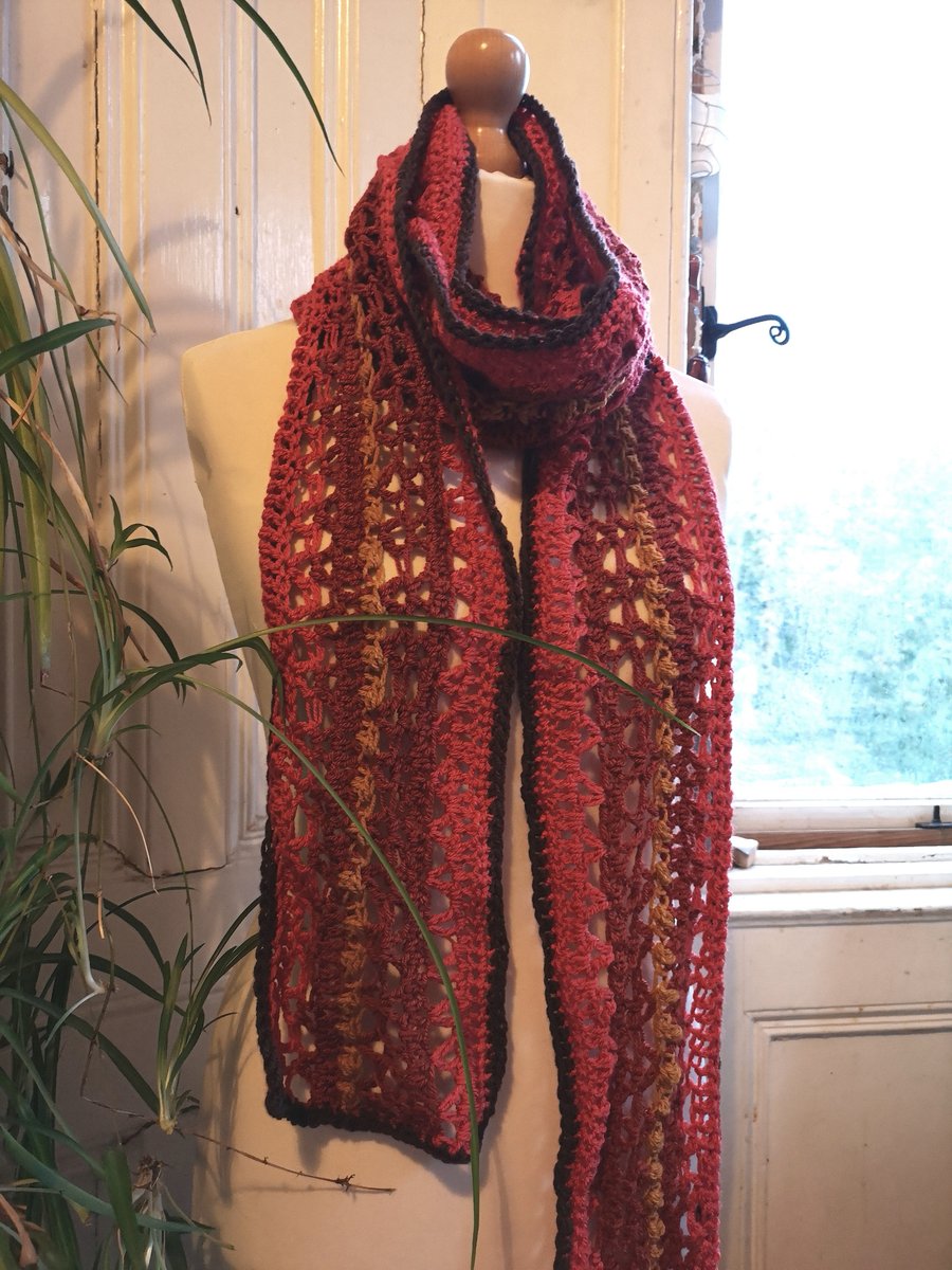 Autumnal Long Scarf.  CUSTOM ORDER