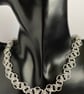 Zig Zag Sterling Silver Chainmaille Chain Choker Necklace in Three Lengths - Image 6