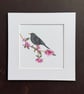 'Blackbird' 8" x 8" Mounted Print