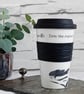 Swimmer Travel Mug - Reusable coffee cup, wild swimming, cold water swimmer, sea - Image 7