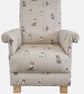 Kids Pooch Armchair Fryetts Dogs Fabric Children's Chair Puppy Animals Bedroom  - Image 1
