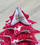 Fabric Christmas Tree Table Decoration with Snowflake design - Image 3