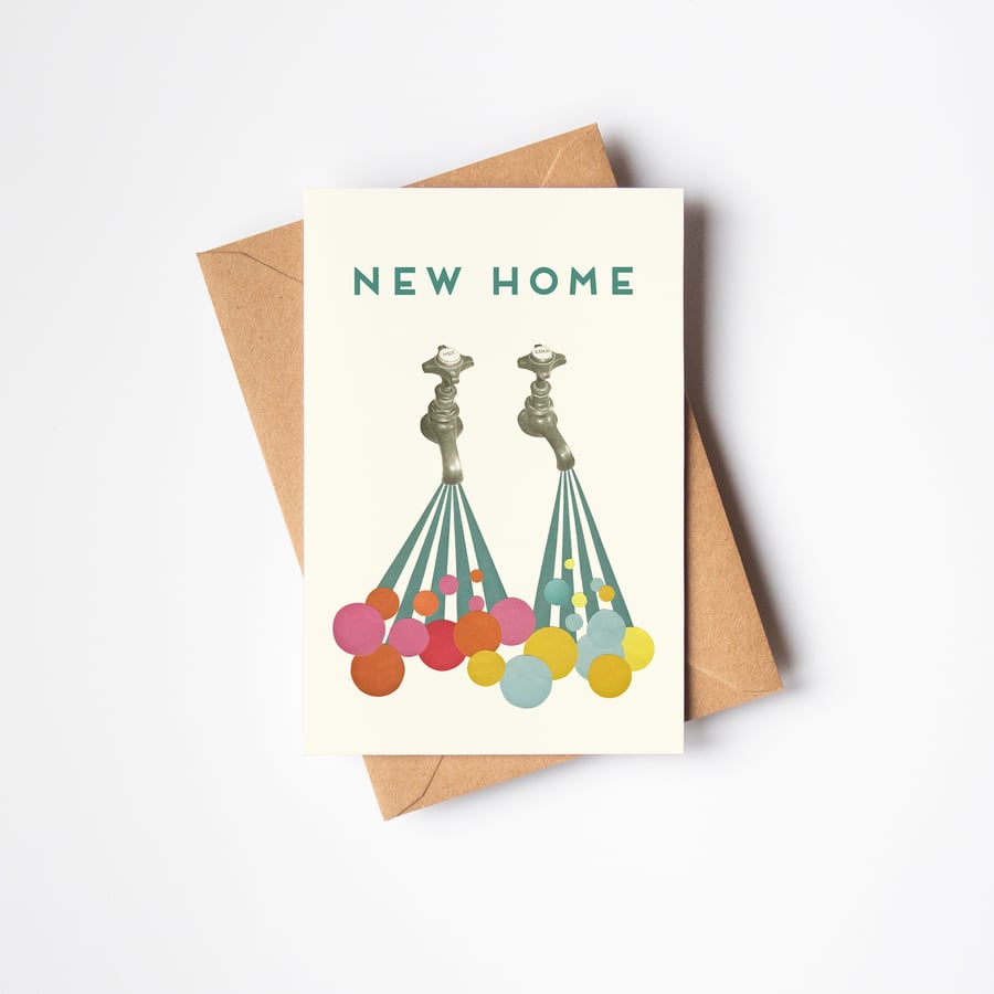 New Home Greeting Card - Soapsuds