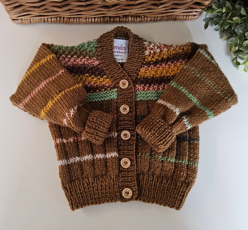 Designer Jaeger Merino Wool Baby Cardigan 9-18 months size 