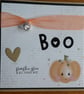 Pumpkin Blank Card - Halloween, Birthday - Orange Ribbon - Image 4