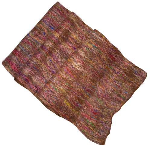 Merino wool and silk scarf in hazelnut