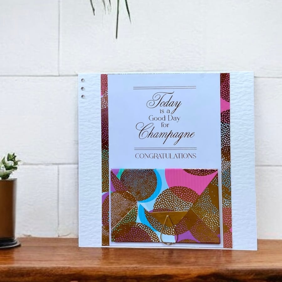 Blank Greetings Card with a Gift Card Envelope 