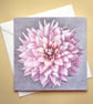 Greetings card - blank - Pink Dahlia - Image 1