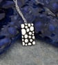 Silver pebble beach pendant, beach themed jewellery - Image 2