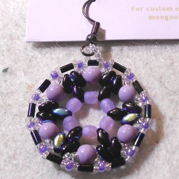 1920s-style bead earrings (customisable)