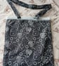 Handmade totebag with celestial, heart, moon, stars, sun design