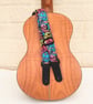 1 inch Wide Adjustable Ukulele Strap with zombies - Image 1