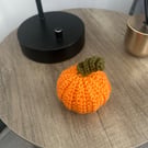 Crocheted pumpkin autumn decoration