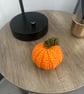 Crocheted pumpkin autumn decoration