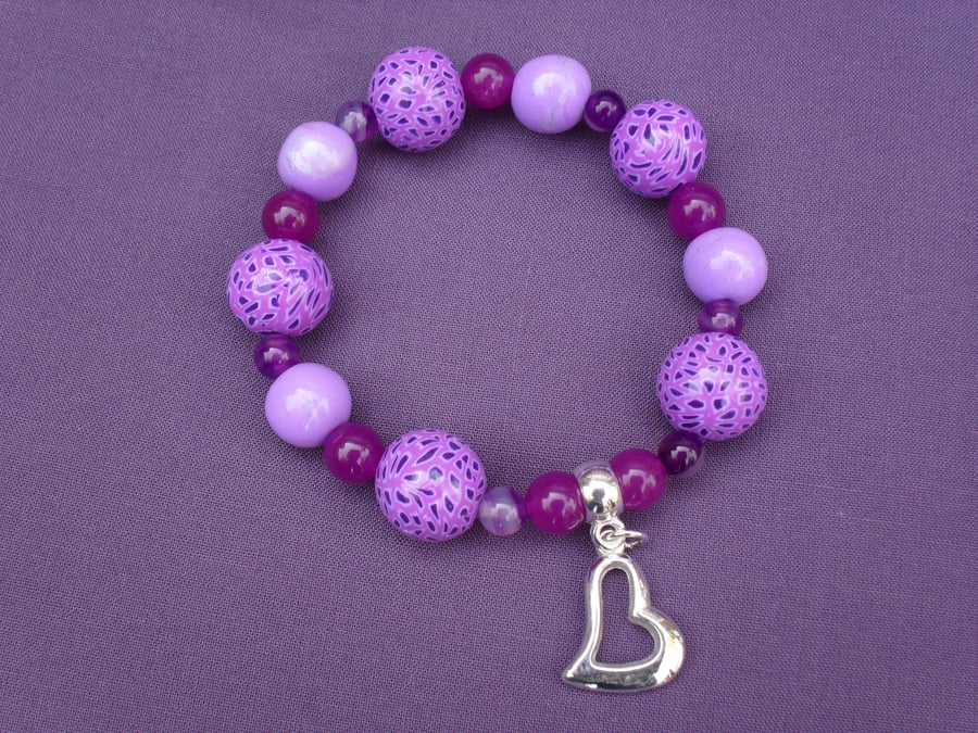 Sale was 5 .00 now 3.50 Polymer Clay Bracelet