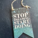 Small decoupage hanging decoration 