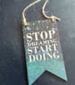 Small decoupage hanging decoration 