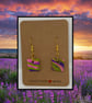 Outlet Lavender drop earrings