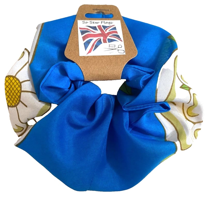 Yorkshire Rose Flag Hair Scrunchie Scrunchies Accessory Band Elastic