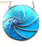 Ripwave Turquoise Stained Glass Suncatcher Handmade Sea 018 - Image 4