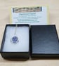 Small circle Tanzanite pendant. 925 sterling silver. December Birthstone - Image 5