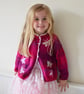 Knitting Pattern for a Girl's Butterfly Jacket.  Digital Pattern - Image 1