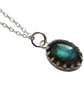 Sterling Silver Labradorite Necklace Blue Flash Oval Gemstone Jewellery Gift - Image 2