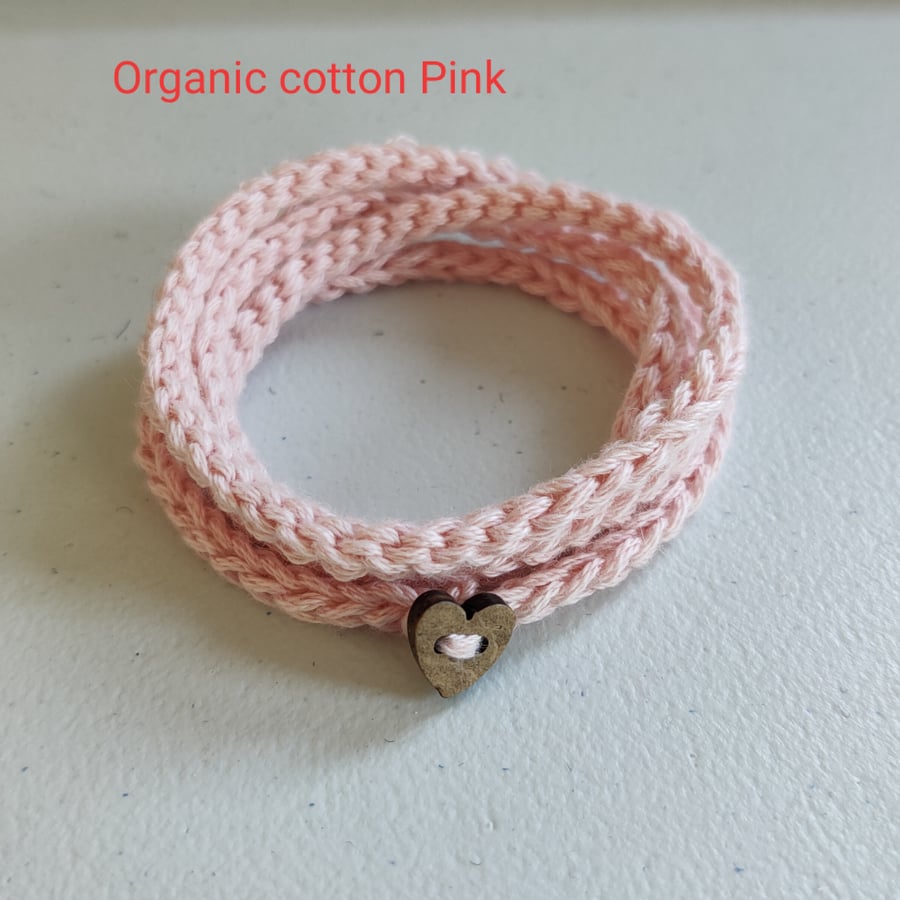 Handmade Cotton Wraparound Bracelet
