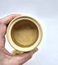 Small Yellow Lidded Ceramic Jar - Image 5