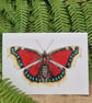 Camberwell beauty butterfly card
