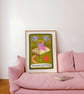 Bed Rotter Tarot Card Print, Funny Bedroom Wall Decor - Image 4