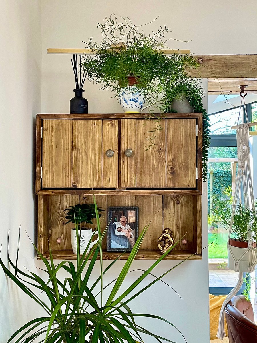 Handmade Cabinet, Solid Wood, Salvaged Timber Cabinet, Wall Hung Cabinet, Pantry