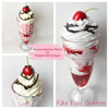 Fake Food Display Ice Cream Sundae Knickerbocker Glory 
