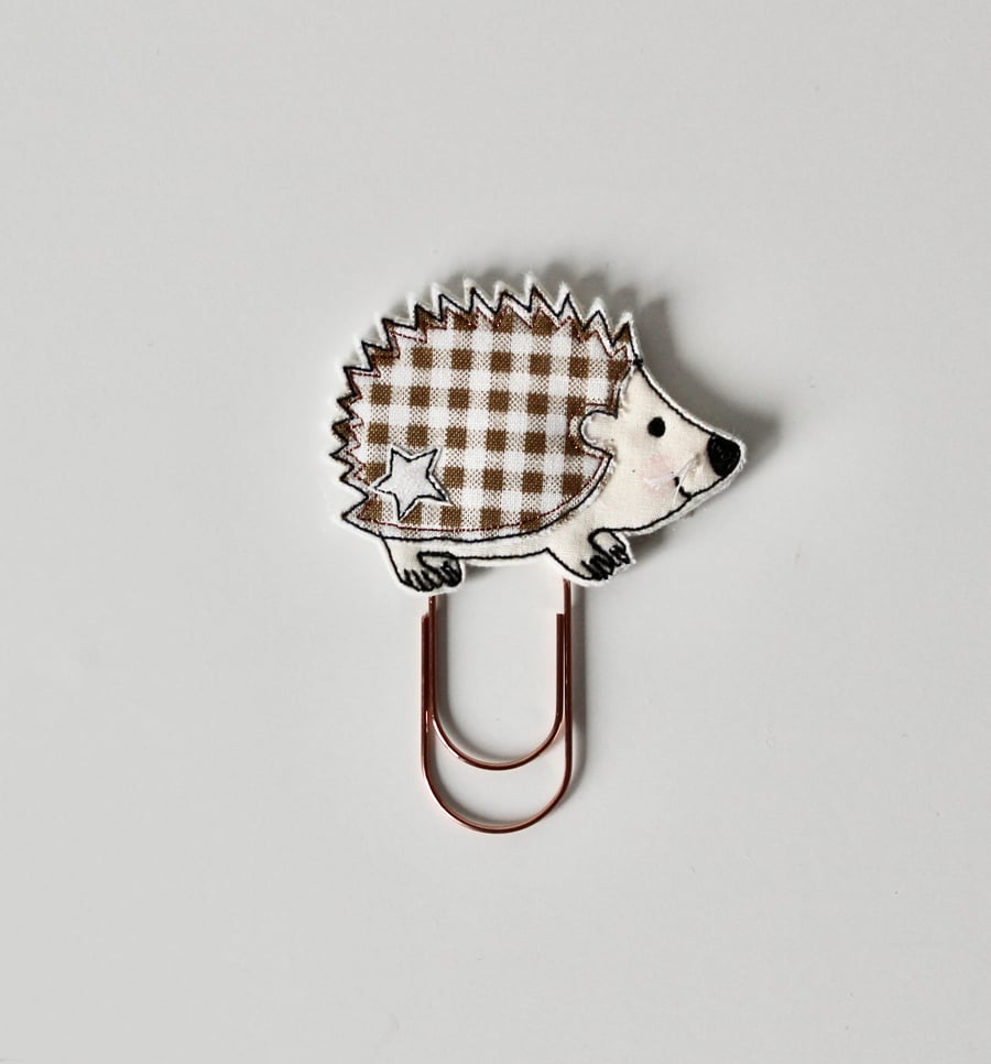 'Little Hedgehog' - Handmade Bookmark