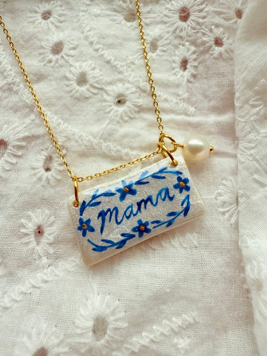 Mama Personalised Necklace - Mummy Mothers Day Gift - FREE UK SHIPPING